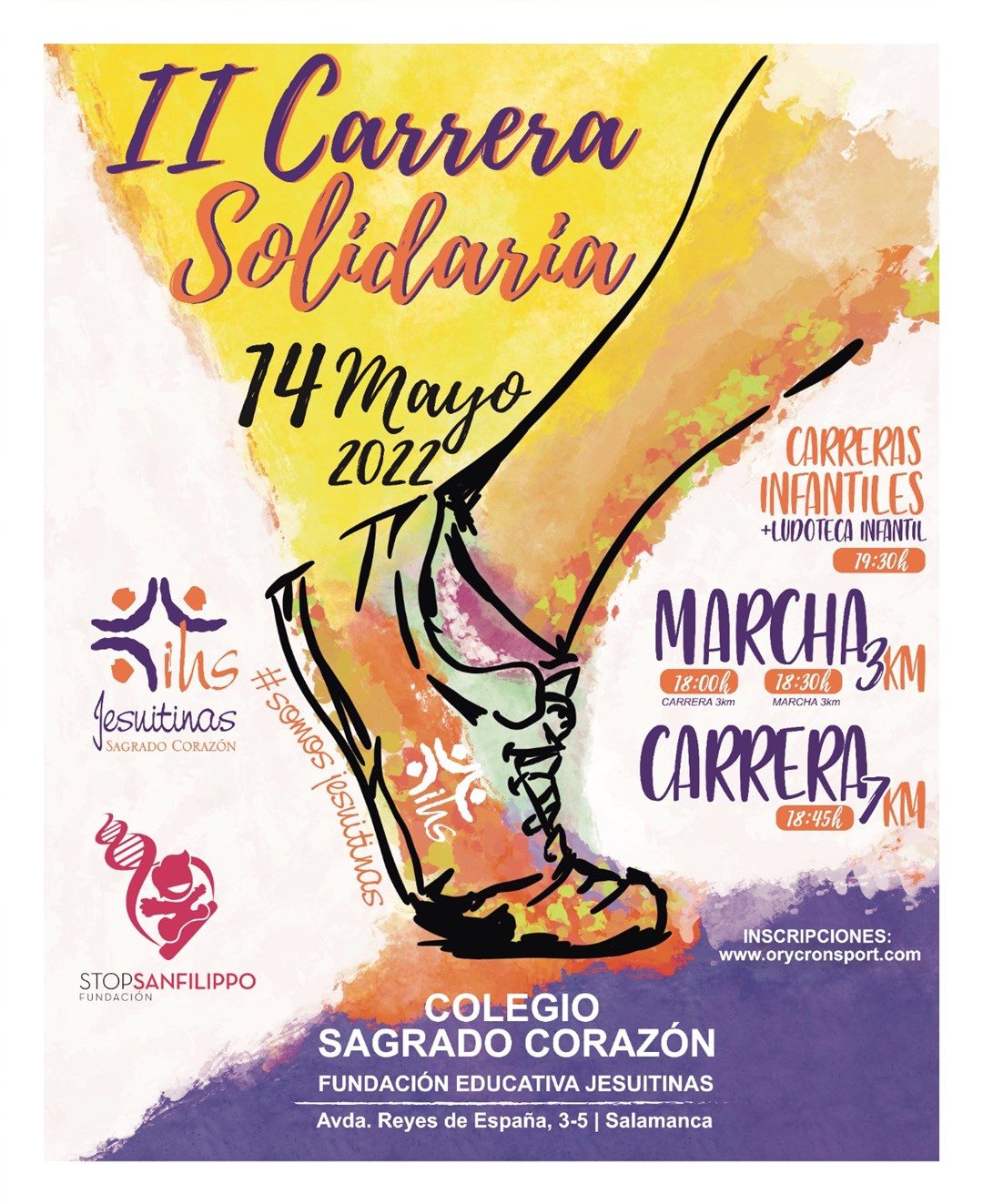 Carrera y Marcha Solidaria Colegio Sagrado Corazón de Salamanca |  Orycronsport
