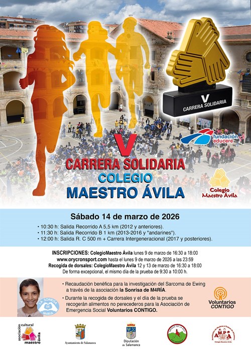 V Carrera Solidaria Colegio Maestro Ávila
